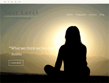 Tablet Screenshot of nextlevellifecoach.com